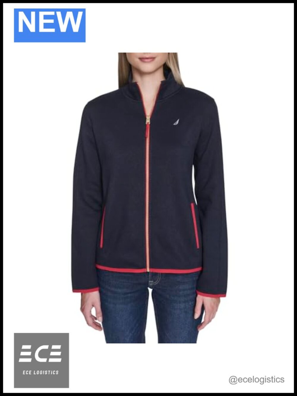 Mockneck Zip Up Fleece Jacket Long Sleeve Cold Weather